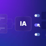 Miniatura con ilustración digital de IA e interruptores, representando Inteligencia Artificial aplicada al desarrollo Low Code.